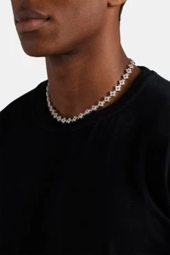 10mm Iced CZ C Logo Tennis Chain -JWL 10MM ICZCLTC WG 3010