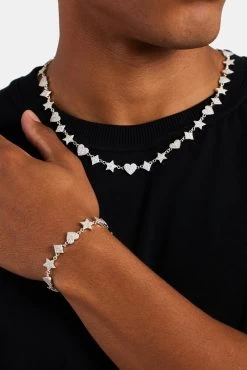 10mm Iced CZ Motif Tennis Chain -JWL 10MM ICZMMTB WG8 10MM ICZMTC WG20