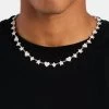 10mm Iced CZ Motif Tennis Chain