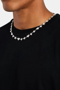 10mm Iced CZ Motif Tennis Chain -JWL 10MM ICZMTC WG201