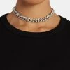 12mm Yellow Iced Out Cuban Chain Choker