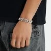 14mm Polished Cuban & Iced Clasp Bracelet