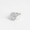 15mm Polished Compass Ring