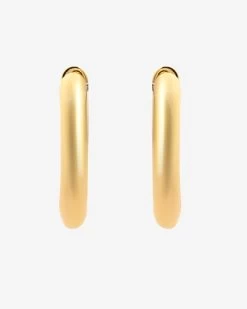 24mm Chunky Hoop Earrings - Gold -JWL 24MM CHE G 1 24b6fb22 9a59 41bb 9265 7d21618178c0