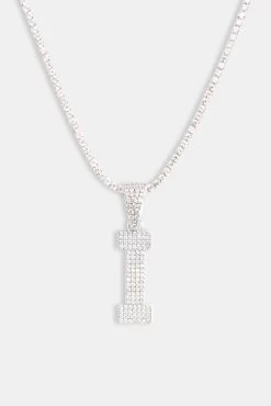 Iced I Pendant -JWL 2MM MTC WG 9