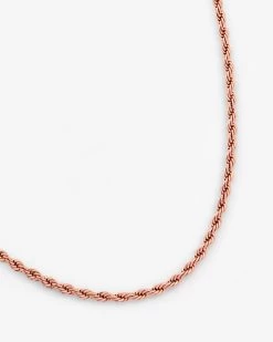 3mm Rope Chain - Rose Gold -JWL 3MM RC RG18 2