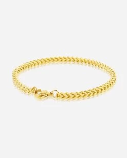 3mm Franco Bracelet - Gold