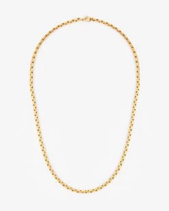 5mm Box Link Chain - Gold