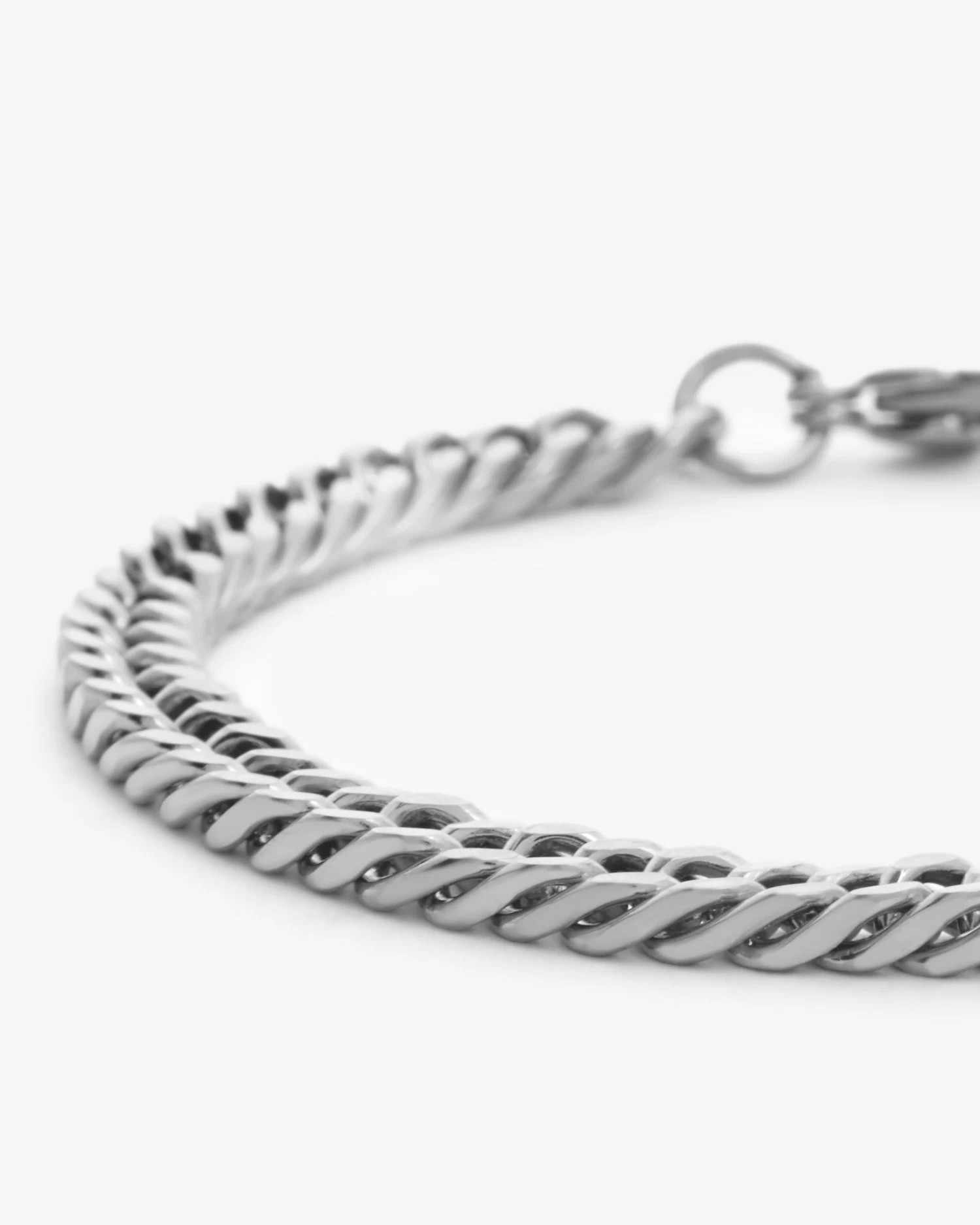 5mm Square Cuban Bracelet 5 5mm Square Cuban Bracelet - Image 3