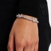 5mm Iced Pink Cz Tennis Butterfly Bracelet -JWL 5MM IPTBB 7 2