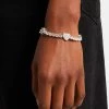 5mm Iced Cz Tennis Heart Bracelet -JWL 5MM ITHB 2
