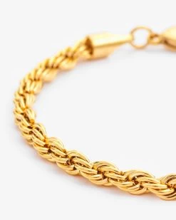 5mm Rope Bracelet - Gold -JWL 5MM RB G8 2