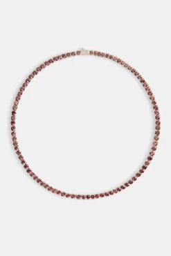 5mm Tennis Chain - Dusky Pink -JWL 5MM TC DP 20 4591