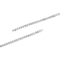 5mm Baguette Tennis Chain -JWL 5mm baguette tennis chain white gold 659683