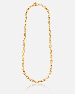 5mm Long Box Chain - Gold