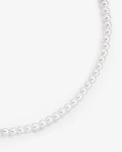 6mm Beaded Pearl Necklace - White -JWL 6MM BPN W18 2 e2ad21f5 3662 48ad 9a51 f242d8b182a2