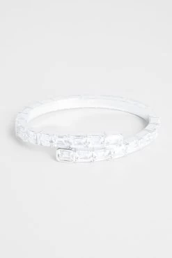 6mm Iced Baguette Bangle