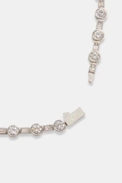 6mm Iced CZ Mixed Shape Chain -JWL 6MM ICZMSC WG16 5455