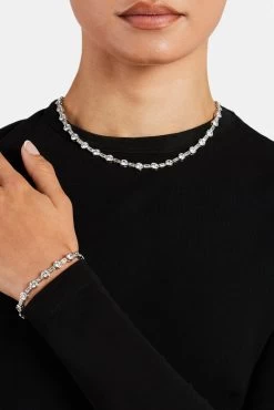 6mm Iced CZ Mixed Shape Bracelet -JWL 6MM ICZMSC WG16 6MM ICZMSB WG7