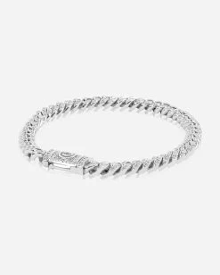 6mm Iced Cuban Bracelet -JWL 6mmIcedCubanBracelet silver8 68e06b8b 49b8 4856 995e ac1df95e1064