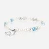 6mm Pearl Bracelet - Blue/Grey/White