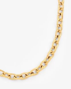 7mm Hermes Link Chain - Gold -JWL 7MM FOC G20 2