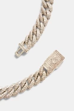 8mm Iced Out Cuban Choker -JWL 8MM IOCCH WG14 4050