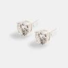 8mm Round Cut Stud Earrings