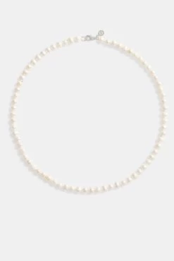 Women's 6mm Freshwater Pearl Necklace -JWL AU 6MM PN WG18