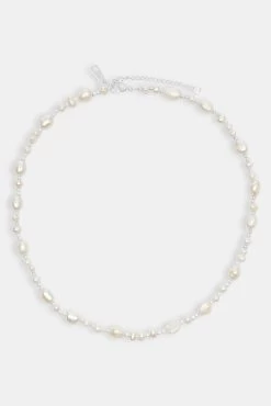 Baroque Freshwater Pearl Necklace - White -JWL AU BAROQUEPCH