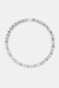 Iced Mixed Shape Tennis Chain -JWL AU ICDMXCHWGM