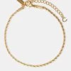 Rope Chain Anklet - Gold -JWL AZ ROPEANK G