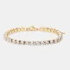 5mm Iced Tennis Anklet - Gold -JWL AZ TENANKG