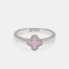 Pink Motif Band Ring - 6mm -JWL CH BLKBNDRNGWGW 7 13772