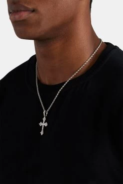 Iced Celtic Cross Pendant -JWL CH CCP WG 2955