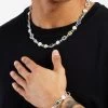 Cuban Link Gemstone & Motif Chain & Bracelet -JWL CH CUBEGEMCH CH CUBEGEMBR