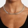 Textured Figaro Chain - 6mm -JWL CH FIGCHWGW 16 1