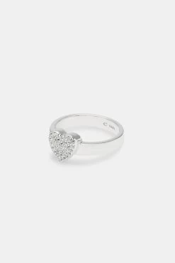 Iced Heart Ring - White -JWL CH HEARTRINGWG 7 0198 788edb99 63f7 449c bffc fd95de8e2ee5