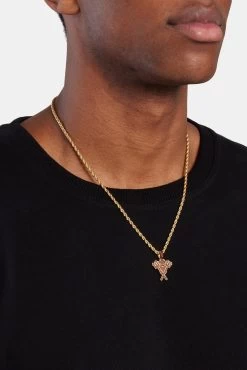 Iced CZ Devil Pendant - Gold -JWL CH ICZDPMG OS 1