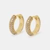 Iced Hoop Earrings - Gold 15mm -JWL CH IHE G 0886 bc9be57b c490 48e9 b073 2f06aa265211