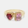 Pink Multi Gem Ring - Gold