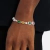 Multi Gemstone Motif Bracelet