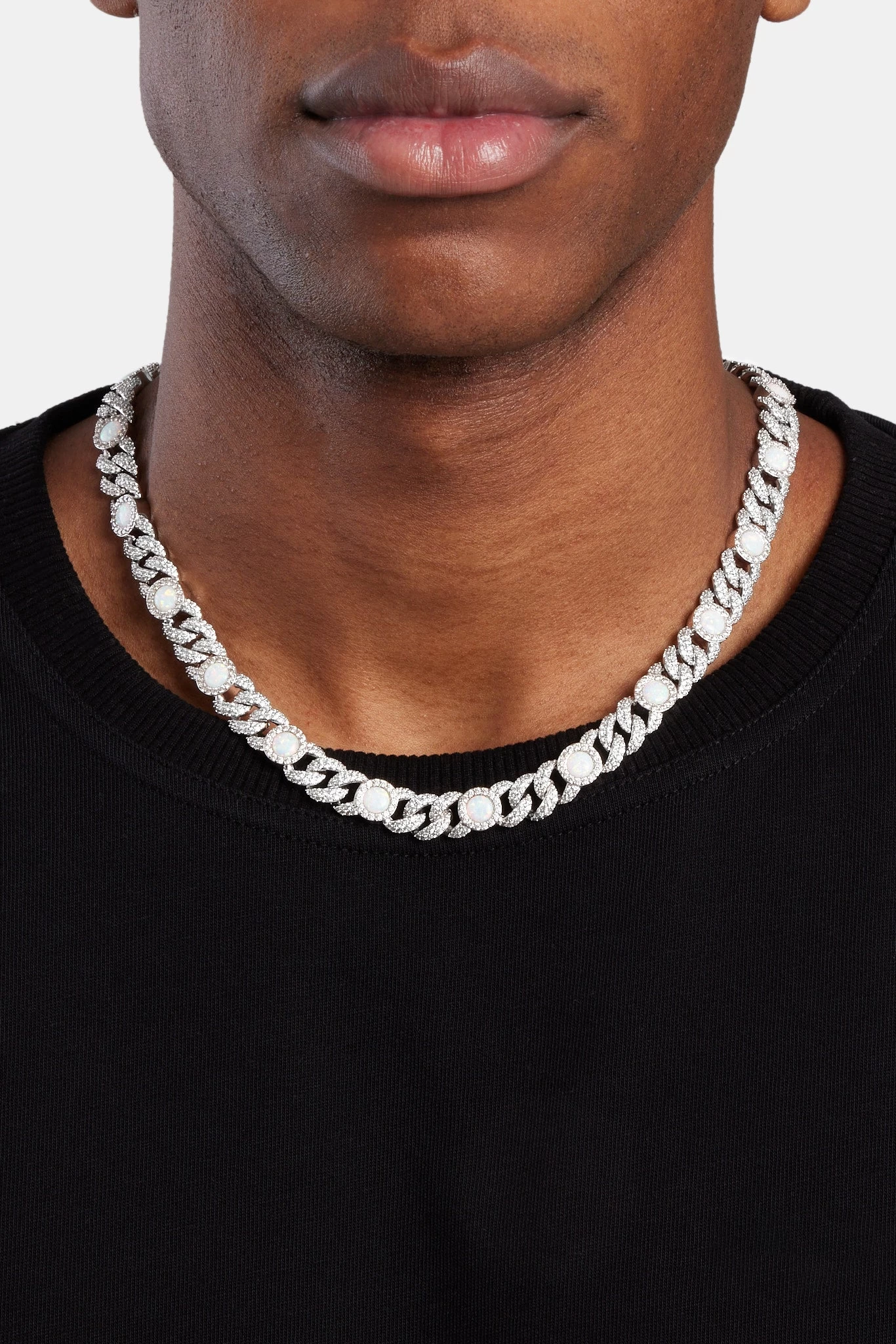 Opal Iced Cuban Chain 3 Opal Iced Cuban Chain