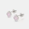 Pink Motif Stud Earrings - 6mm
