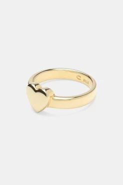 Polished Heart Ring - Gold -JWL CH POLHEARTRINGG 1