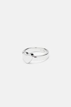 Polished Heart Ring - White -JWL CH POLHEARTRINGWG 7 0191