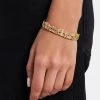 Iced Woven Pink Baguette Bangle -JWL CH WOVBNGGW 7
