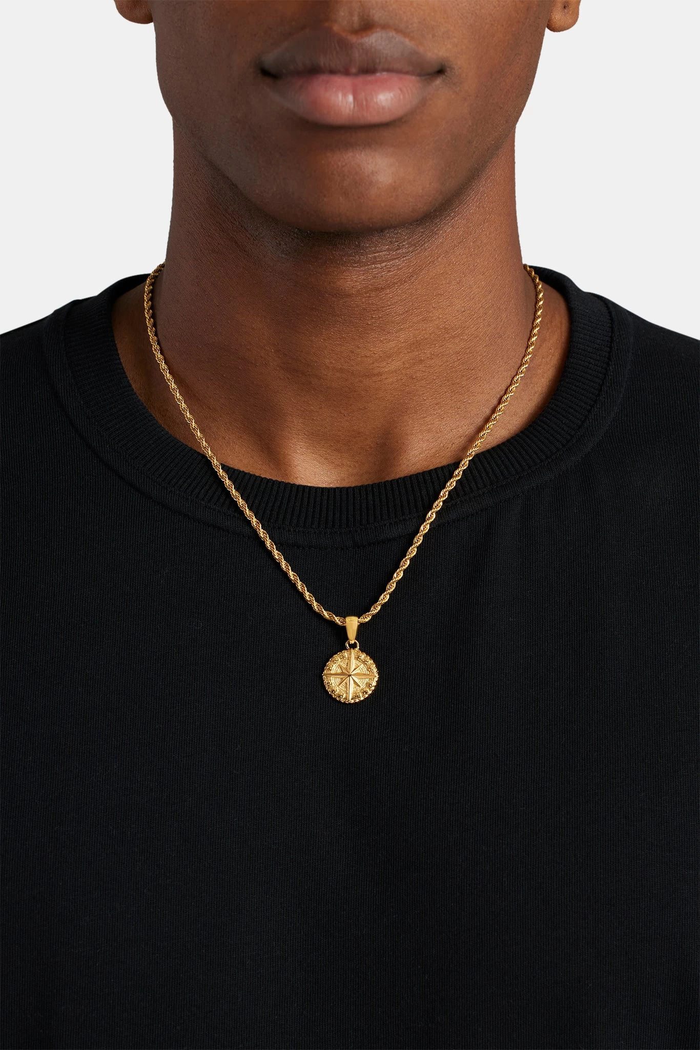 Compass Pendant - Gold 4 Compass Pendant - Gold - Image 2