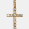 Iced Cross Pendant - Gold -JWL CP G 0933