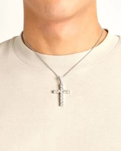 Iced Cross Pendant -JWL CP MCC WG
